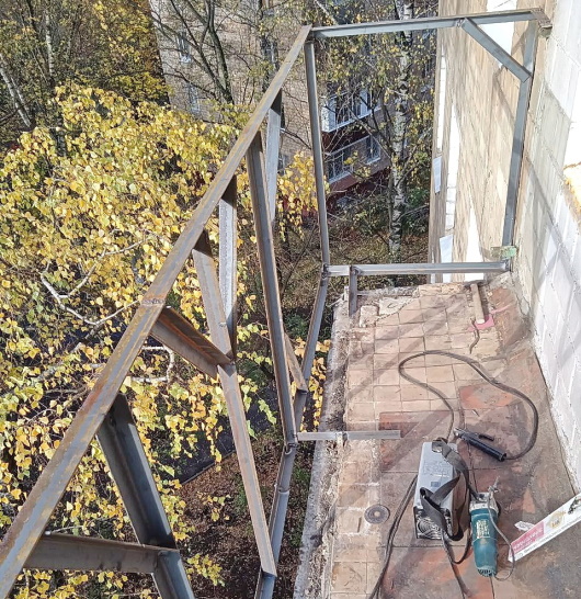 Укрепление балкона в хрущевке перед остеклением